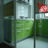 天津整体厨房橱柜 晶钢玻璃门板 大理石石英石台面  厂家直销