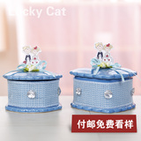 韩式陶瓷喜糖盒子 婚礼糖盒 创意婚庆用品 回门宴礼盒 满月喜糖盒
