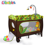 cobabies婴幼儿童宝宝BB游戏床多功能便携可折叠带尿布台游戏洞