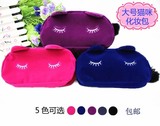 韩版猫咪化妆包绒布艺收纳便携包 创意手拿旅行洗漱包笔袋简约包