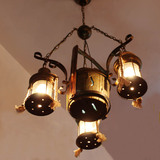 中式复古树脂吊灯美式乡村风格客厅灯卧室灯别墅灯酒吧灯茶楼灯具