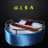 情趣床红床船型床圆床电动床恒温水床酒店家具异形床合欢床性爱床