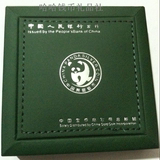 金币总公司1盎司熊猫银币空盒.绿皮盒.熊猫币盒.1盎司银币空盒