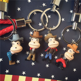 韩国小猴子钥匙扣可爱汽车钥匙链创意钥匙圈卡通包包饰品挂件男女