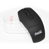 可口可乐纪念版无线折叠鼠标 礼盒装商务游戏鼠标 两挡可调 2.4G