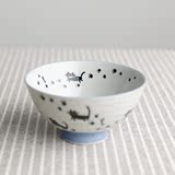 【日本进口 可爱猫咪米饭碗】釉下彩陶瓷碗 日式美浓烧餐具