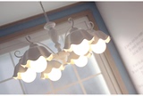 美式韩式田园白色 陶瓷吊灯 北欧式 现代简约 卧室客厅餐铁艺灯具