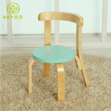 韩式家具实木双靠圆椅凳儿童学习桌椅靠背椅手工小椅子定制包邮