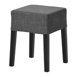 宜家IKEA专业代购 尼尔斯 凳,梳妆凳 黑色, 斯科特伯 深灰色凳子