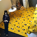 GD权志龙设计款潮牌地垫飘窗垫客厅卧室床边满铺地毯瑜伽垫可机洗