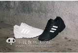 韩国正品代购 Adidas/三叶草 男女黑白反光慢跑休闲运动鞋S79093