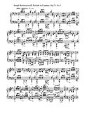 拉赫玛尼诺夫 g小调前奏曲（op.23 no.5） 钢琴谱 原版