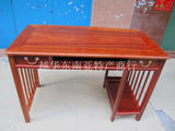 缅甸花梨木电脑桌大果紫檀书桌实木写字桌红木办公桌（可配椅子）