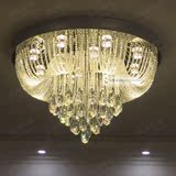 灯现代简约水晶吊灯圆形客厅灯餐厅灯吸顶灯大气水晶灯卧室吊线灯