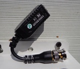 防雷抗干扰无源双绞线传输器 纯铜镀金BNC 网线视频接头转换接头