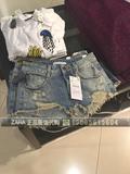 ZARA上海专柜正品代购 8月女士铆钉牛仔短裤 6688/211 6688211