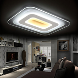 客厅灯简约现代长方形亚克力卧室灯温馨个性创意超薄LED吸顶灯具