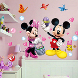 迪士尼卡通儿童房幼儿园身高贴可移除墙贴纸客厅卧室温馨墙壁装饰