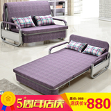 小户型新款客厅品牌布艺多功能实木可折叠单双人沙发床1.5米两用