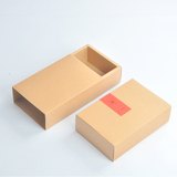 现货牛皮纸盒抽屉盒手工皂化妆品包装盒茶包茶叶包装盒纸箱定制