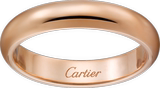 正品Cartier/卡地亚 结婚戒指  3.5MM 18K玫瑰金 编号:  B4096600