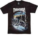 Thrasher The Mountain合作款狼群T恤Wolves T-Shirt滑板杂志现货
