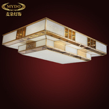 现代新中式全铜led吸顶灯客厅灯 长方形书房卧室灯欧式复古吸顶灯