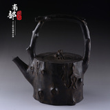 铁壶日本 南部铁器原装手工老树根铸铁壶 老铁壶生铁壶煮水铁茶壶