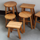 特价实木凳子儿童矮凳创意板凳小圆凳子 客厅家用竹木换鞋凳方凳