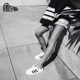 虎扑现货 Adidas三叶草SS经典贝壳头金标男女板鞋 C77124 C77154