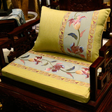 古典红木沙发垫中式刺绣花沙发坐垫实木海绵坐垫靠垫抱枕加厚定做