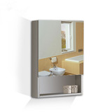 包邮不锈钢浴室镜柜 多功能壁柜储物柜卫生间卫浴镜箱浴室柜单门