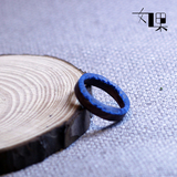 如果首饰 创意木头戒指 黄花梨 树脂个性奇妙搭配之海蓝色 可定制