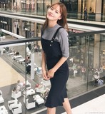 2016秋款韩国官网正品代购Cherrykoko人气背带吊带连衣裙C66MAOP8