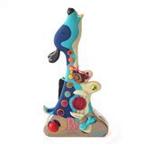 美国B.Toys大嘴猫琴电子琴 狗吉他儿童钢琴宝宝音乐玩具带麦克风
