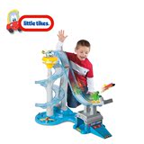 美国小泰克大冒险飞行跑道儿童3岁男孩惯性玩具飞机环形汽车跑道
