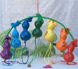 天然七彩葫芦挂件摆件环保彩绘葫芦玩具七色葫芦娃儿童孩子礼物