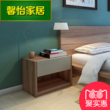 家具现代简约床头柜储物胡桃木皮地柜 北欧板式卧室收纳柜