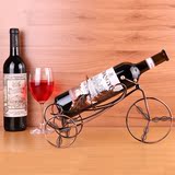 复古红酒酒瓶架酒杯架子创意高脚杯葡萄酒架铁艺展示架红酒架摆件