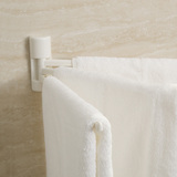 日本进口 粘贴式三根杆毛巾架 旋转式吸盘浴室毛巾置物架 挂架