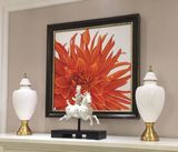 蓝鑫画廊高档布面手绘油画客厅装饰画写实红色花卉包邮