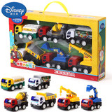 迪士尼儿童工程车玩具套装组合宝宝挖掘机铲车吊车玩具车惯性模型