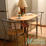小户型双人餐桌椅组合简易早餐桌情侣吧台桌厨房小饭桌阳台休闲桌