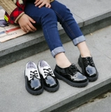 2016春季新款童鞋女童男童小皮鞋儿童学生演出鞋黑色英伦休闲单鞋