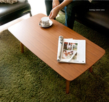 宜家日式小户型茶几简约现代复古实木折叠茶几长方形矮桌咖啡桌子