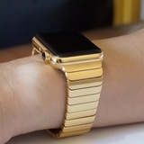 苹果手表镀金iwatch/apple watch链式表带智能手表