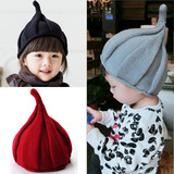 韩国宝宝时尚帽子男童女童春秋冬婴儿童小孩针织套头帽潮6-12个月