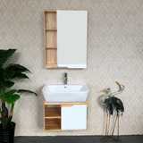 特价定制简约现代中式风格台上盆浴室柜组合橡木卫浴柜落地洗手盆