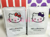 任意10片包邮 日本HELLO KITTY 限定款猫咪脸谱保湿面膜 红色紫色