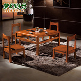 实木茶桌椅组合 现代中式胡桃木茶台 全实木方形茶几茶桌功夫茶桌